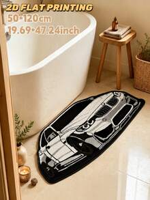 1pc, 2026 New Arrival, Sports Car Silhouette Shaped Decorative Rug, Bedroom Bedside Mat, Gaming Room Boys Room Decor, Autumn/Winter Home Decor Mat, Perfect For Bedroom, Living Room Decoration, Decorative Rug, Bedroom Decor, Small Rug, Carpet, Home Decor, Living Room Carpet, Living Room Small Rug, Bedroom Carpet, Living Room Home Decor, Outdoor Rug, Washable Carpet - Multicolor - View 14