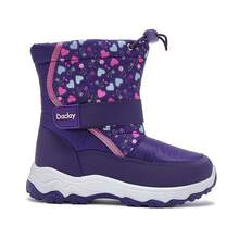 Girls' Winter Outdoor Warm Snow Boots - Purple - View 6