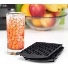 1 Pack Mini Ice Cube Trays For Freezer  - 160 Small Crushed Ice Cube Molds, Silicone, Easy Release Stackable Trays For Iced Coffee, Whiskey, Cocktail & Drinks - Multicolor - View 2