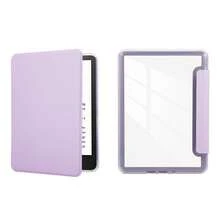 Acrylic Back Cover, Compatible With The 2021 Kindle Paperwhite 11th Generation 6.8-Inch Model, Featuring Automatic Wake/Sleep Functionality For E-Readers; Also Compatible With The 2024 Kindle 11th Generation 6-Inch Model; Suitable For The Kindle Paperwhite 2024 12th Generation 7-Inch Model As A Smart Protective Case For E-Readers - Mauve Purple - View 1