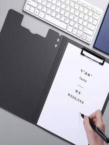 Thickened A4 Folding Folder, Horizontal And Vertical Clipboard, Multi-Color Document Storage Organizer, Office And Student Exam Paper Clipboard - A - View 1
