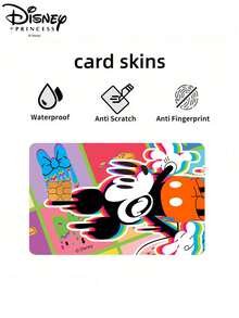 1 Set/4 Buah Stiker Kartu Kredit dan Kartu Debit Disney Mickey Mouse Clubhouse, Mickey & Minnie Mouse, Film Pelindung PVC yang Dapat Dilepas, Anti Kerut, Desain Ultra Tipis, Bebas Gelembung, Cocok untuk Kartu Bank dan Kartu Transportasi, Hadiah Liburan - A - View 6