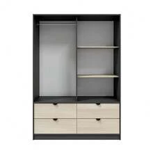 Dmora Bedroom Armoires - Black - View 5