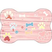 1pc Pet Feeding Mat, Cat And Dog Bowl Food Mat, Non-Slip Absorbent Pet Floor Mat, Rubber Backing, Easy To Clean, Suitable For Cat Beds, Cat Toys And Pet Bowls, Perfect For Cat And Dog Owners - View 13