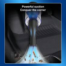 Pet Hair Dryer & Dust Blower, 90000RPM Turbo Jet Fan Wireless Air Duster, 2*1300mAh Rechargeable Battery, 3-Speed 110g Air Pressure, LED Display, Multi-Nozzle Design, Suitable For Pet Grooming, Keyboard, Computer, Car, Home Cleaning - Multicolor - View 4