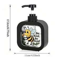 Bee-Themed Inspirational Quote Soap Dispenser, Refillable Empty Bottles: Suitable For Kitchen, Bathroom And More Scenarios - Hand Soap, Pump Bottle, Soap Dispenser Set, Cute Soap Dispenser, Liquid Soap Dispenser To Meet Various Needs, Travel Bottles - Multicolor - View 7