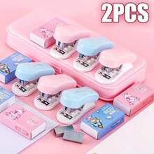1 Set Cute Cartoon Mini Stapler Set With Staples, Portable Pocket Stapler For Student School Office Binding Stationery - Color Style Randomized - View 10