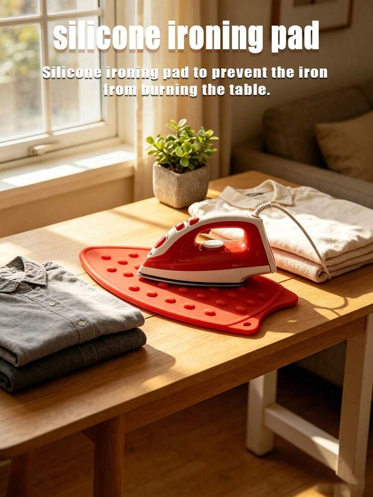 1pc Heat-Resistant Silicone Ironing Pad, Multi-Functional Household Ironing Mat, Thickened Anti-Scald, Ironing Board Pad - Multicolor - View 7