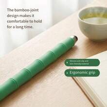 Creative Bamboo Capacitive Pen For Mobile Phones, Tablets, And General Drawing And Handwriting Use. Touch Pen For General Writing. - Green - View 8