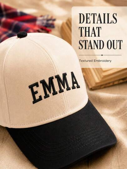 Gorra de béisbol personalizada, gorra de camionero con patrón de letras en sombra, inicial personalizable, regalo personalizado para fiesta de despedida de soltera, regalo para fiesta de despedida de soltera