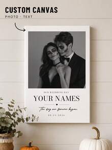 1/2/4pcs Customizable Wall Art, Any Photo Can Be Customized, Multiple Size Options Available, Suitable For Room Renovation, Soft Decoration Salon, Housewarming Party, Ideal Gift For Friends, Father, Mother, Family, Suitable For Party, Birthday, Theme Event - Multicolor 1 - View 2