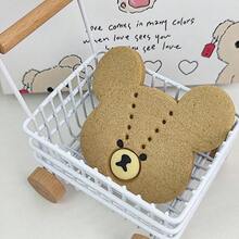 Stitched Patch Bear Cookie Cutter, Cute Stitch‑Detail Bear Head Embossing Baking Mold For Sweet‑Style Dessert & Handmade Snack Gift - View 3
