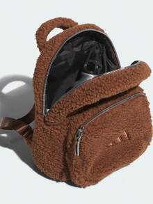 Adidas 新款W FLUFFY BP百搭雙肩背包 尺寸約： 26*20*12cm - 咖啡棕 - 查看 3