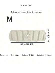 1pc Drain Mat, Sink Faucet Splash Guard, Silicone Drain Mat, Waterproof Drying Mat, Non-Slip Faucet Handle Drip Collection Tray For Kitchen And Bathroom Countertops - Kitchen, Bathroom, Farmhouse Sink Protection Mat - Multicolor - View 22