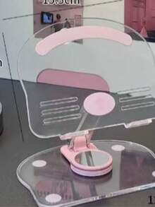 Acrylic Flat Phone Stand, Cute And Practical, 360° Rotatable, Foldable For Easy Carrying, Available In Black, Pink, Green And White. Choose Your Favorite Color For A Better Appearance - A - View 11