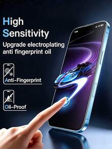 2 Packs Ultra HD Tempered Glass Screen Protector, Compatible With IPhone 18 RPO MAX/18 PRO/17/17 Air/15 Pro Max/16 Pro Max/16/15/14/13/12/11/Plus/Mini/XS Max/XR/X, One-Click Installation Tool, 9H+ Tempered Glass Film, Anti-Fingerprint, Full Coverage, Case Friendly - Clear - View 5