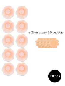 2/10pcs Invisible Silicone Adhesive Nipple Covers, Thin Adhesive Nipple Covers Suitable For Various Occasions, Summer Essential - Multi-color - View 11
