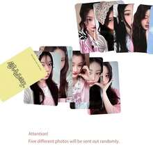 5pcs K POP Girl Group Photo Card Set, Handmade LOMO Collectible Cards, K POP Fan Merchandise Decoration, Wonhee, Minju, Iroha Photo Cards - Multicolor - View 8