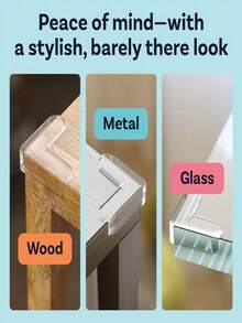 8/4pcs Baby Furniture Corner Guards, Table Corner Protectors, Toddler Devices - L-shaped Anti-collision Sticker - View 4