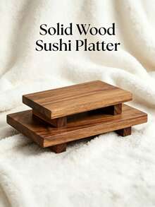 Stool Tray, Sushi Tray, Tray Plate, Solid Wood Dining Tray, Suitable For Restaurant, Camping, Outdoor Use, Washable, Optional Sizes, Can Hold Food And Snacks, Also Can Be Used To Hold Soap And Towels - View 10
