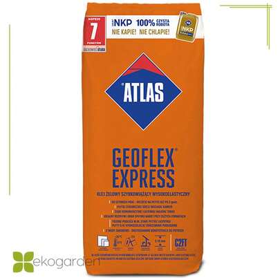 Tile Adhesive Gel Glue Adhesive Mortar Fast & Malleable Atlas Geoflex Express 25kg-