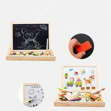 Wooden Painting Board Educational Toy, Parent-Child Interactive Puzzle Toy, Children's Desktop Game, Logic Training Toy, Suitable For Boys And Girls, Holiday Gift, Christmas Gift, Suitable For Toddlers - Jigsaw Puzzle Board - View 3