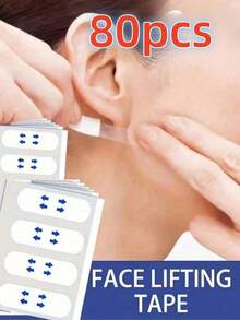 200pcs Invisible Seamless Face Tape, Skin Support Patches, Concealing Makeup, Suitable For Chin And Neck, Facial Tape, Alcohol-Free, Suitable For All Skin Types, Unisex - Multicolor - View 10