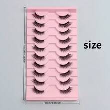 Black Terrier 10 Half Cut False Eyelash, Mixed Blood Natural Thick Stereoscopic Girl Group Manga Devil Eye Tail Eyelash - View 3