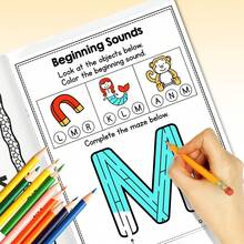 Missing Letter Find And Circle Letter Practice Book, Letter Recognition And Identification Activity Pages, Fun Educational Activity Book, Perfect Gift For Early Learning, Home, School And Travel - Alphabet Book - View 9