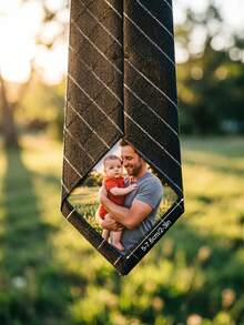 Customizable Photo Tie Stickers, Creative Decorative Patches, Tie Accessories, Suitable For Wedding And Party Decoration, Memorial Gift For Dad, Grandpa, Groom's Father, Couples, Father's Day Gift - Multicolor - View 4