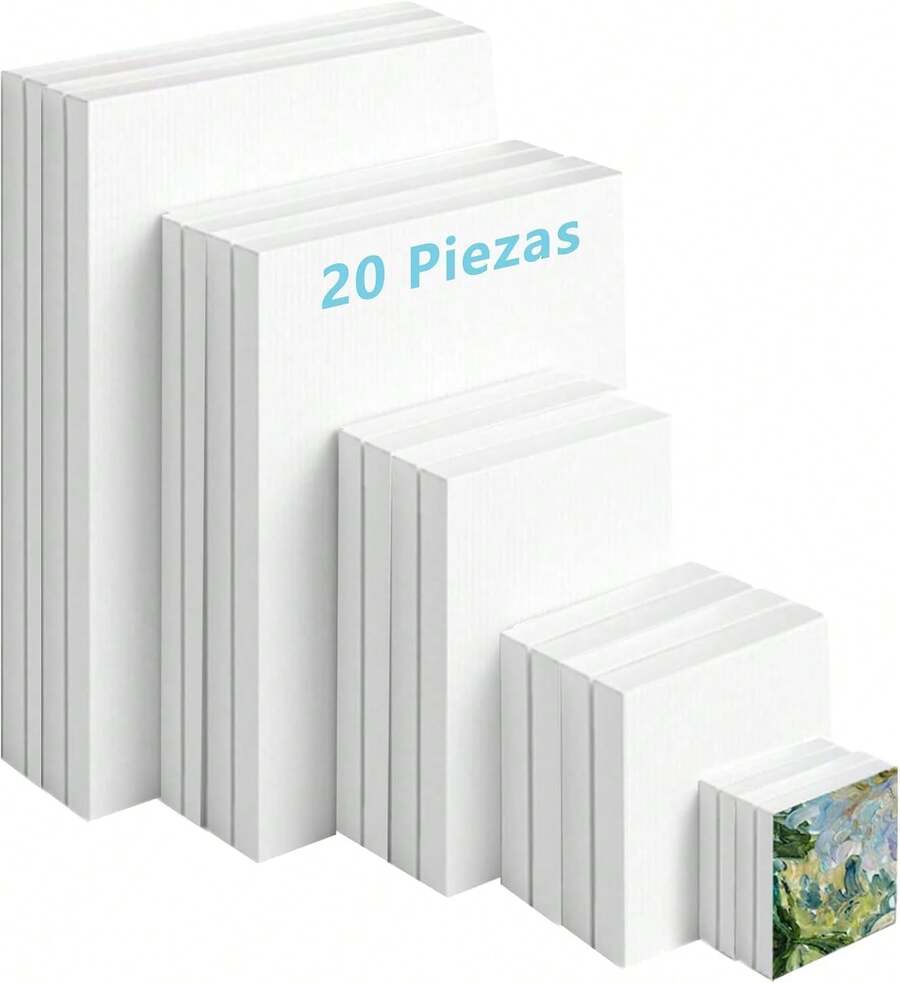 Stretched Canvas - White - View 1
