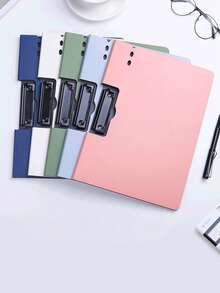 Thickened A4 Folding Folder, Horizontal And Vertical Clipboard, Multi-Color Document Storage Organizer, Office And Student Exam Paper Clipboard - A - View 5