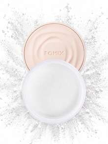 FOMIX Loose Powder With Puff, Oil-Control Soft-Focus Face Powder, Lightweight Fine Matte Finish, Long-Lasting Sweat-Resistant Setting Powder, Pore-Blurring Transparent Powder, Suitable For Oily Skin, Daily Makeup And Touch-Ups - 02#White - View 2