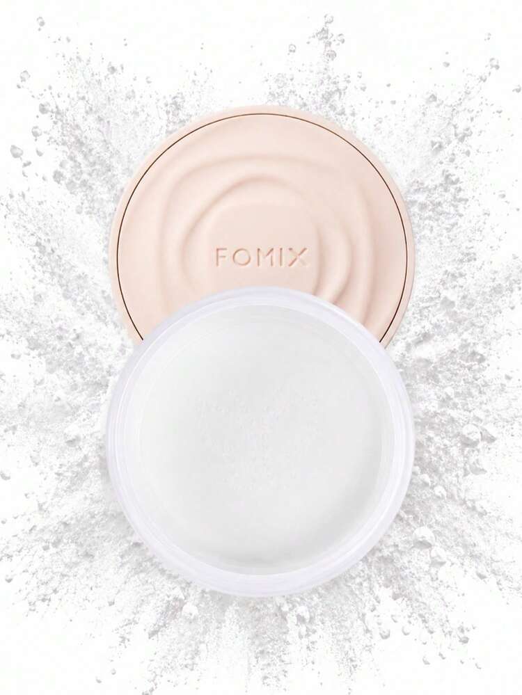 FOMIX 附粉撲散粉，控油柔焦臉部粉，輕盈細緻霧面妝效，長效抗汗定妝粉，毛孔模糊透明粉，適合油性肌膚，日常妝容與補妝 - 02#白色 - 查看 2