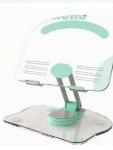 Acrylic Flat Phone Stand, Cute And Practical, 360° Rotatable, Foldable For Easy Carrying, Available In Black, Pink, Green And White. Choose Your Favorite Color For A Better Appearance - A - View 10