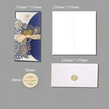 1set Laser Cut Wedding Invitations Card Heart Customize Greeting Cards With Ribbon Bridal Shower Wedding Party Supplies - View 16