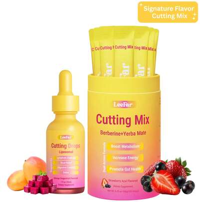 [Leefar Cutting Bundle]Leefar Cutting Mix| Strawberry Açaí Flavor*1+Leefar Cutting Drops| Mango Dragonfruit Flavor *1