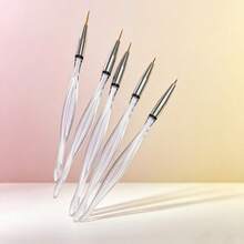 Transparent Crystal Special‑Shaped Nail Brush,Ergonomic Handle For Less Hand Fatigue - White - View 4