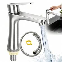Einhebel-Kaltwasserarmatur zur Montage auf dem Waschtisch, G3/8, Badezimmerarmatur, Küchenarmatur, Balkonarmatur, Wäschearmatur, rostfreie moderne Haushaltsarmaturen - A - Übersicht 6