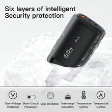 Essager 65W GaN USB Type C Charger For Laptop PPS 45W 25W Fast Charge For 14 13 Pro - Black - View 8