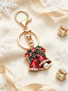 2026 New Christmas Bell Keychain, Christmas Gifts, Bag Charms, Car, Keyring, Purse Charms, Keychains For Backpack, Key Holder - Multicolor - View 6