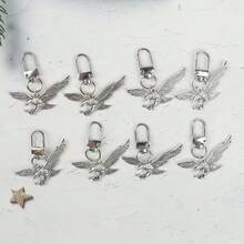 6pcs/8pcs Creative Eagle Keychain, Spreading Wings Eagle Design, Encouragement Pendant, Suitable For Gifts To Friends, Family, Daily Backpack Decoration - Multicolor - View 5