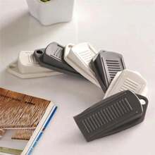 3pcs Rubber Wedge Door Stoppers, Convenient Mouse-Style Design Door Stops, Door Stop Brackets, Protective Covers, Baby Safety Door Stoppers, Home And Office Door Stoppers - Multicolor - View 7