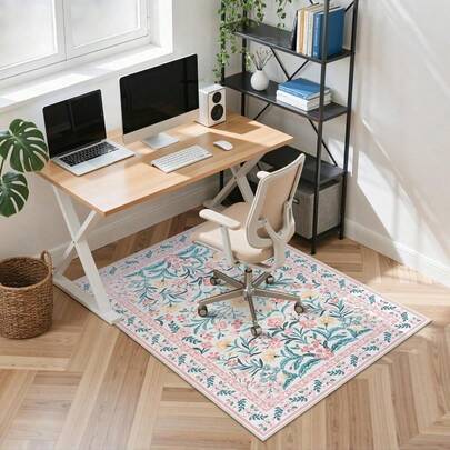 1pcs Office Chair Mat For Hardwood Floor Under Desk Rolling Chair Mat For Wood/Tile Floor Non-Slip Hard Floor Protector Diatomaceous Earth Material