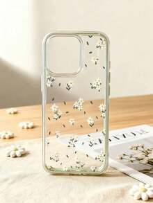 Fresh Daisy! High Transparency TPU Fresh Daisy Floral Phone Case, Light Green Gradient Frame, Garden Atmosphere Daisy Phone Case, Compatible With IPhone 11 12 13 14 15 16 16 Pro Max 12 Pro 13 Pro, Premium Texture Phone Case, Also Compatible With IP 17 17 Pro 17 Pro Max Air, Latest Apple Phone Case, Gentle Atmosphere! Lightweight And Cute! Dual-Side Protection, Garden Atmosphere! Also Compatible With IP 18 18 Pro 18 Pro Max, Latest Apple 18 Series Phone - White - View 5