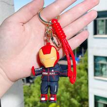Disney Superhero 3D Silicone Keychain, Car Key Ring Holder, Fashionable Bag Charm Pendant, Spider-Man Thor Backpack Handbag Decoration, Suitable For Adult Daily Use And Holiday Gifts - Multicolor - View 6