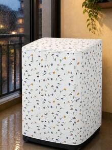 Thickened Printed Sun Protection Washing Machine Cover, Household Washing Machine Drum Cover, Washing Machine Dust Cover - Multiple Styles Available, Suitable For Washing Machine Dust Cover, Protective Cloth, Dryer Cover - Multicolor - View 8