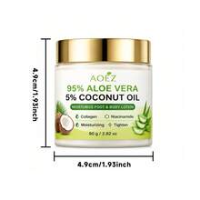 80g Aloe Vera Body Lotion Body Cream Moisturizing Brightening Oil Control Long-Lasting Fragrance Body Lotion - Coconut Oil - View 6