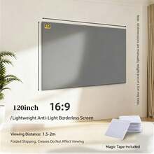 Anti-Light 4K Daytime Direct Projection Home High-Definition Projector Screen For Bedroom And Living Room, No-Drill Easy Installation - Anti-light Screen - View 16
