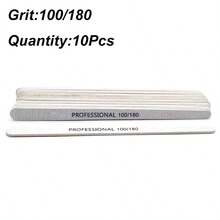 5/10/25/50/100Pcs Professional Nail File 100/180/240 Sanding Buffer Block UV Gel Nail Polish Pro Nail Files Artificial Nail Tips Manicure Pedicure DIY Tools Accessories - White - View 14